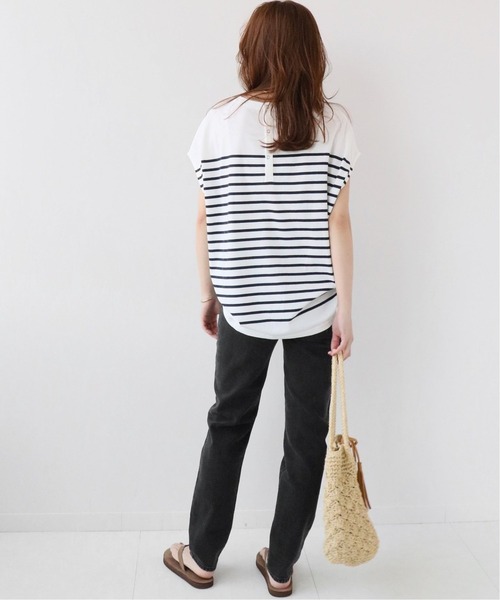 JOURNAL STANDARD relume(ジャーナルスタンダード レリューム)の「フレンチスリーブボーダーTEE◆(Tシャツ/カットソー・レディース・ブラック/ネイビー/ブルー・FREE)」の19枚目の写真