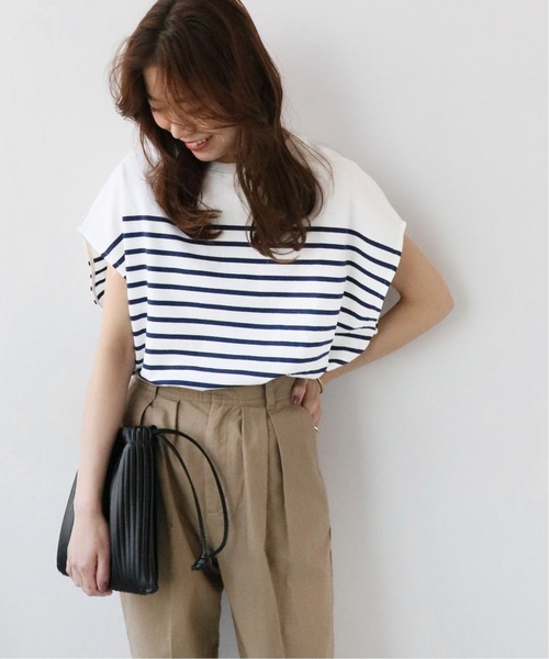 JOURNAL STANDARD relume(ジャーナルスタンダード レリューム)の「フレンチスリーブボーダーTEE◆(Tシャツ/カットソー・レディース・ブラック/ネイビー/ブルー・FREE)」の20枚目の写真