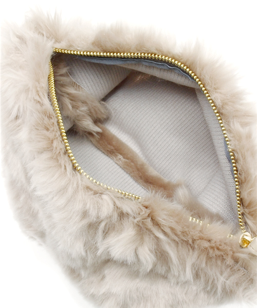 Kastane（カスタネ）の「【Kastane】ファークラッチBAG（クラッチバッグ・レディース・ホワイト/グレー・FREE）」の3枚目の写真