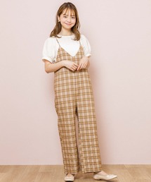 マニッシュチェックロンパース