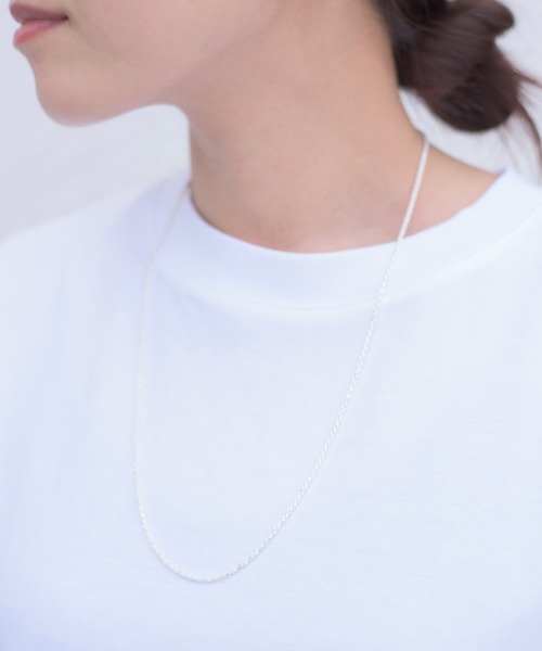 And A（アンドエー）の「And A アンドエー / Link chain necklace ロープチェーンネックレス チョーカー シルバー925（ネックレス・メンズ・シルバー・60cm/40cm/50cm）」の3枚目の写真