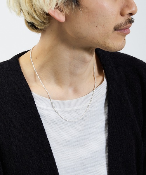 And A（アンドエー）の「And A アンドエー / Link chain necklace ロープチェーンネックレス チョーカー シルバー925（ネックレス・メンズ・シルバー・60cm/40cm/50cm）」の8枚目の写真