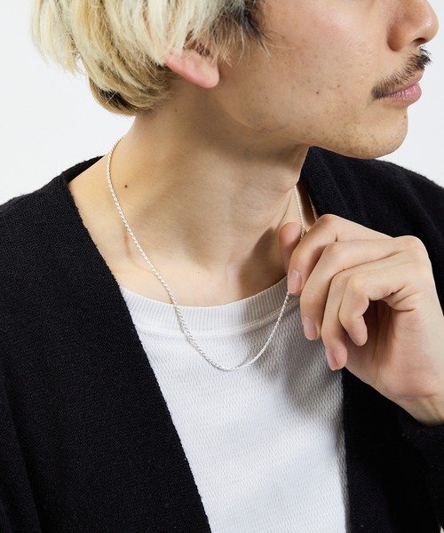 And A（アンドエー）の「And A アンドエー / Link chain necklace ロープチェーンネックレス チョーカー シルバー925（ネックレス・メンズ・シルバー・60cm/40cm/50cm）」の9枚目の写真