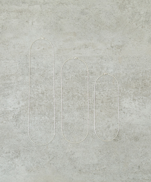 And A（アンドエー）の「And A アンドエー / Link chain necklace ロープチェーンネックレス チョーカー シルバー925（ネックレス・メンズ・シルバー・60cm/40cm/50cm）」の10枚目の写真