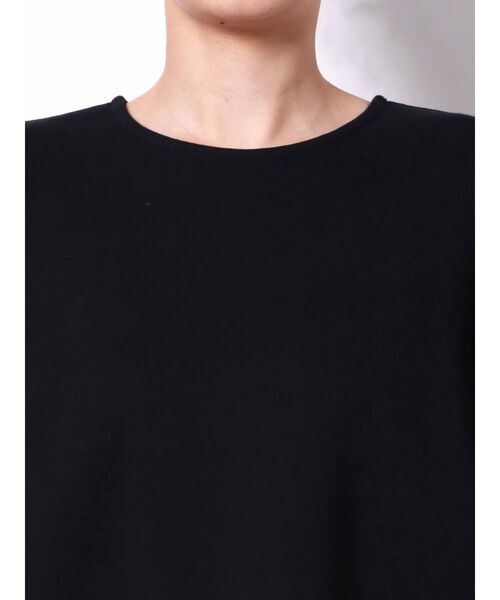 ELENDEEK（エレンディーク）の「パフスリーブリブワンピース（ワンピース・レディース・ブラック/ネイビー/モカ・01/02）」の12枚目の写真