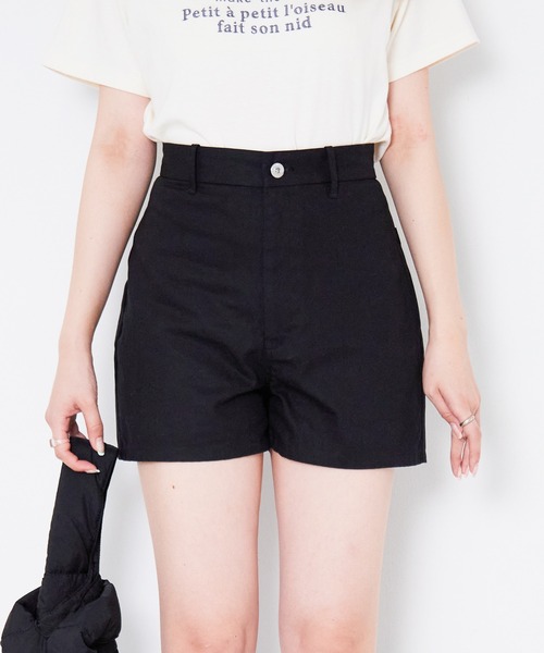 Heather(ヘザー)の「ハイウエストショートパンツ 959826(その他パンツ・レディース・アイボリー/ブラック・S/M)」の2枚目の写真