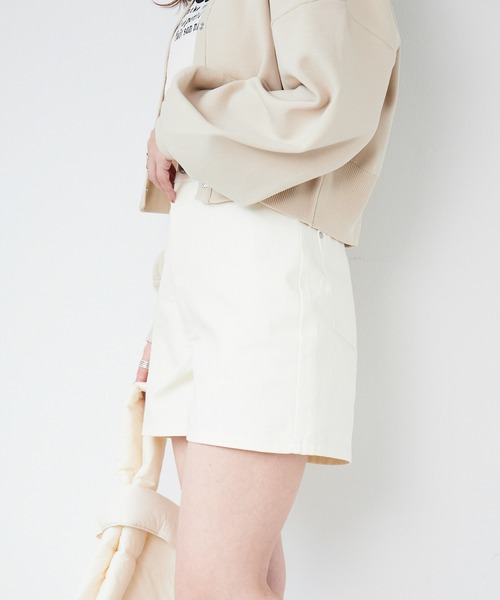Heather(ヘザー)の「ハイウエストショートパンツ 959826(その他パンツ・レディース・アイボリー/ブラック・S/M)」の4枚目の写真