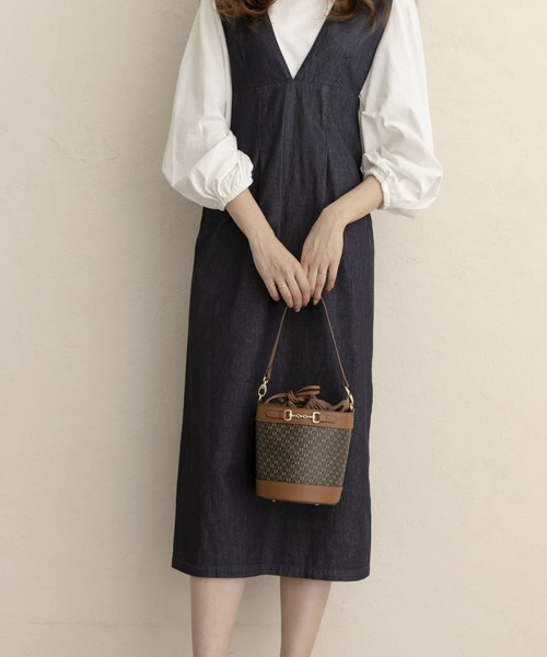 RODE SKO（ロデスコ）の「モノグラムビットバケツバッグ（ショルダーバッグ・レディース・ブラウン・ONE）」の4枚目の写真