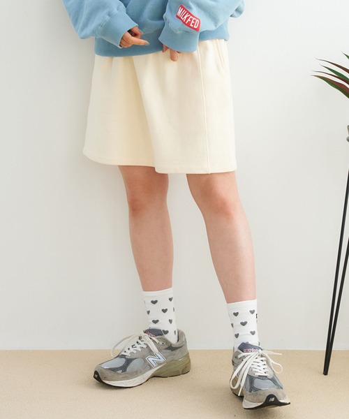 MILKFED.（ミルクフェド）の「LOGO SWEAT SKIRT（スカート・レディース・オフホワイト/ブラック/オレンジ・ONE SIZE）」の2枚目の写真