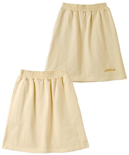 MILKFED.（ミルクフェド）の「LOGO SWEAT SKIRT（スカート・レディース・オフホワイト/ブラック/オレンジ・ONE SIZE）」の13枚目の写真