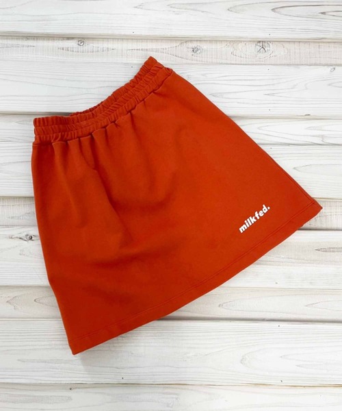 MILKFED.（ミルクフェド）の「LOGO SWEAT SKIRT（スカート・レディース・オフホワイト/ブラック/オレンジ・ONE SIZE）」の18枚目の写真