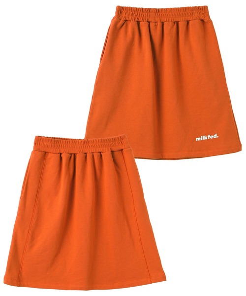 MILKFED.（ミルクフェド）の「LOGO SWEAT SKIRT（スカート・レディース・オフホワイト/ブラック/オレンジ・ONE SIZE）」の11枚目の写真