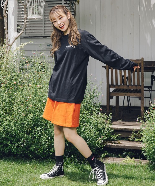 MILKFED.（ミルクフェド）の「LOGO SWEAT SKIRT（スカート・レディース・オフホワイト/ブラック/オレンジ・ONE SIZE）」の21枚目の写真