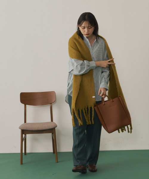 Aunt Marie's（アントマリーズ）の「バンドカラーランタンスリーブブラウス（シャツ/ブラウス・レディース・ブラック/グリーン/ホワイト/ブルー・FREE）」の22枚目の写真