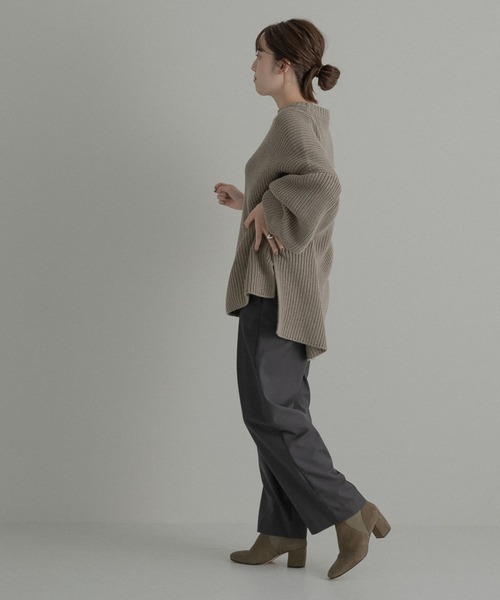 LAATO(ラート)の「SLEEVE VOLUME KNIT(ニット/セーター・レディース・ブラウン/グレー・FREE)」の21枚目の写真