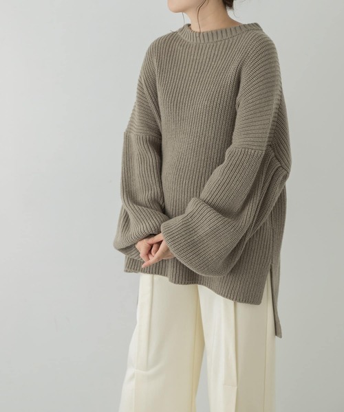 LAATO（ラート）の「SLEEVE VOLUME KNIT（ニット/セーター）」 - WEAR