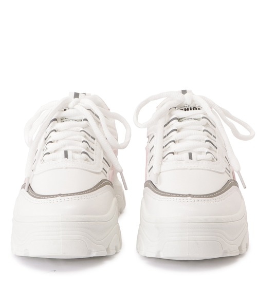 Lace Ladies（レースレディース）の「ダッドスニーカー 厚底 レースアップ（スニーカー・レディース・ピンク/イエロー/ブルー・22.5/24/23.5/25/23/24.5）」の20枚目の写真