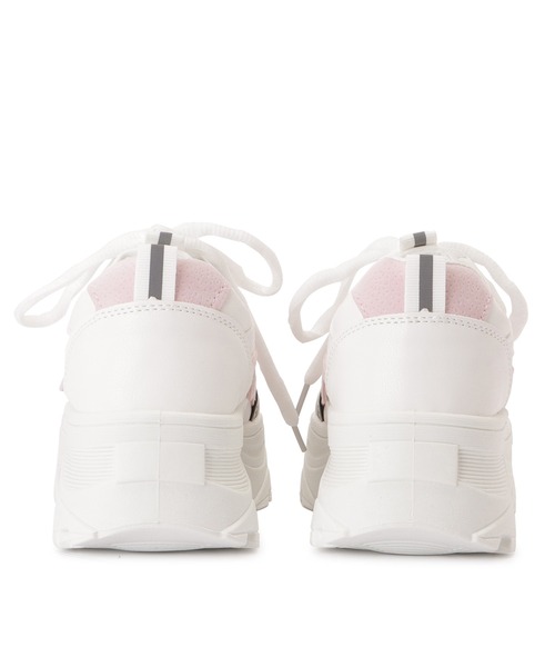 Lace Ladies（レースレディース）の「ダッドスニーカー 厚底 レースアップ（スニーカー・レディース・ピンク/イエロー/ブルー・22.5/24/23.5/25/23/24.5）」の22枚目の写真