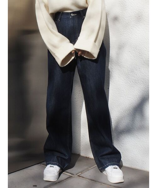 セール ワンウォッシュワイドデニムパンツ デニムパンツ Evris エヴリス のファッション通販 Zozotown