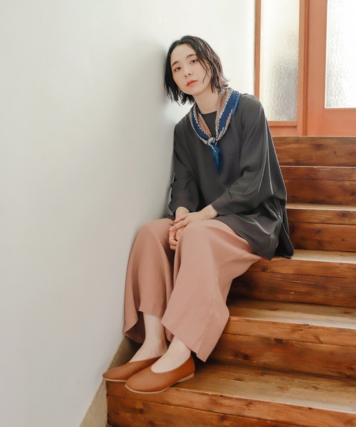 studio CLIP（スタディオクリップ）の「リネン100ナチュラルワイドスカーチョ（その他パンツ・レディース・ピンク/イエロー/グリーン・FREE）」の7枚目の写真