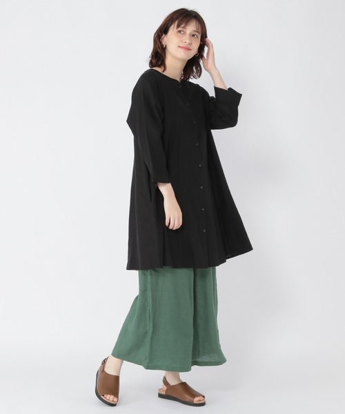 studio CLIP（スタディオクリップ）の「リネン100ナチュラルワイドスカーチョ（その他パンツ・レディース・ピンク/イエロー/グリーン・FREE）」の13枚目の写真