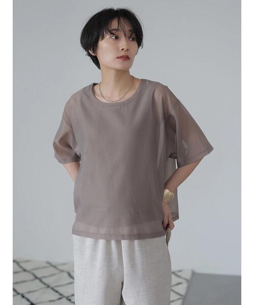 AMERICAN HOLIC（アメリカンホリック）の「SET シアープルオーバー+タンクトップ（Tシャツ/カットソー・レディース・アイボリー/モカ・L/M）」の5枚目の写真