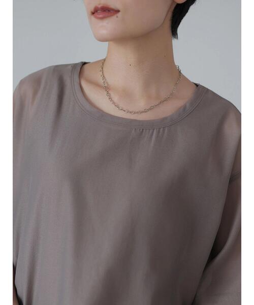 AMERICAN HOLIC（アメリカンホリック）の「SET シアープルオーバー+タンクトップ（Tシャツ/カットソー・レディース・アイボリー/モカ・L/M）」の12枚目の写真