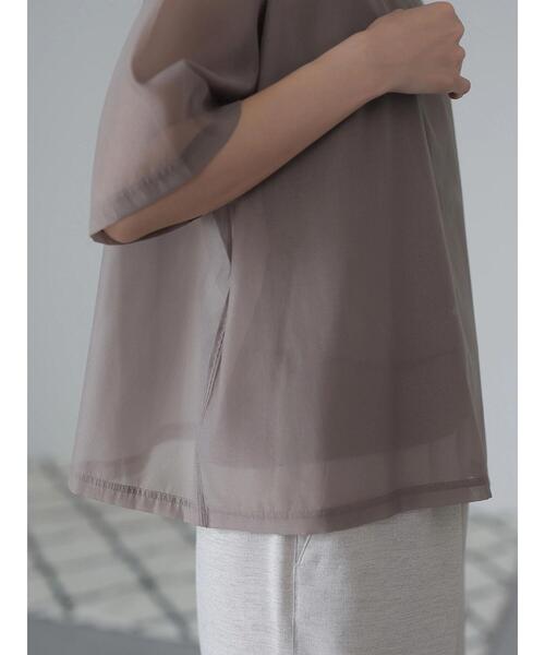 AMERICAN HOLIC（アメリカンホリック）の「SET シアープルオーバー+タンクトップ（Tシャツ/カットソー・レディース・アイボリー/モカ・L/M）」の14枚目の写真