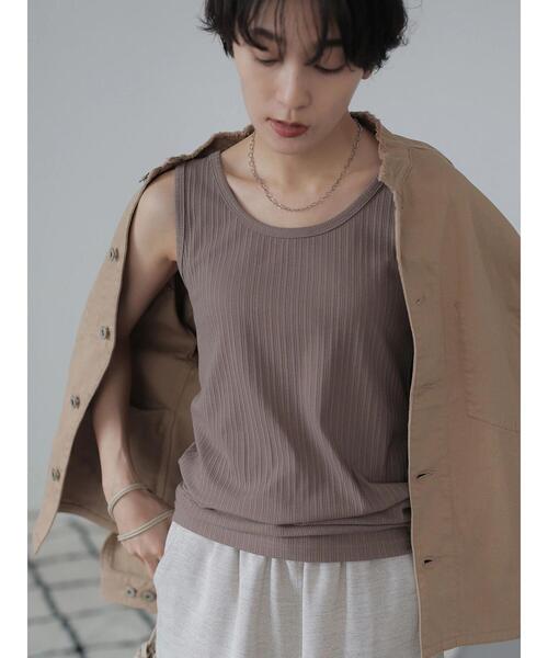 AMERICAN HOLIC（アメリカンホリック）の「SET シアープルオーバー+タンクトップ（Tシャツ/カットソー・レディース・アイボリー/モカ・L/M）」の18枚目の写真