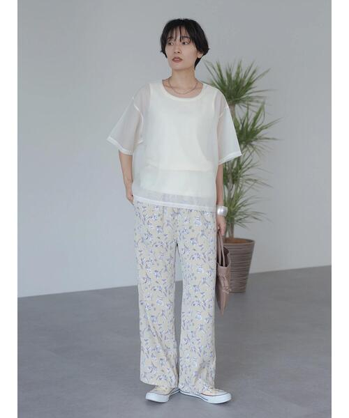 AMERICAN HOLIC（アメリカンホリック）の「SET シアープルオーバー+タンクトップ（Tシャツ/カットソー・レディース・アイボリー/モカ・L/M）」の20枚目の写真