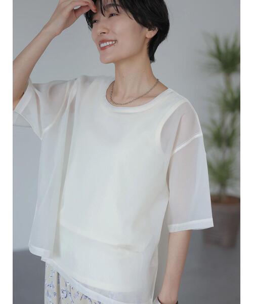 AMERICAN HOLIC（アメリカンホリック）の「SET シアープルオーバー+タンクトップ（Tシャツ/カットソー・レディース・アイボリー/モカ・L/M）」の22枚目の写真