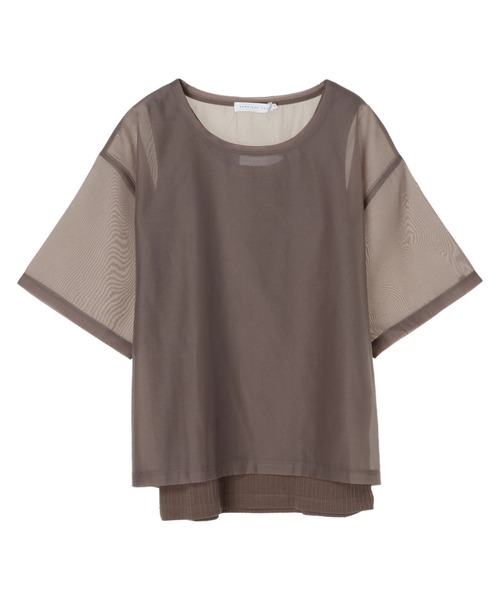 AMERICAN HOLIC（アメリカンホリック）の「SET シアープルオーバー+タンクトップ（Tシャツ/カットソー・レディース・アイボリー/モカ・L/M）」の9枚目の写真