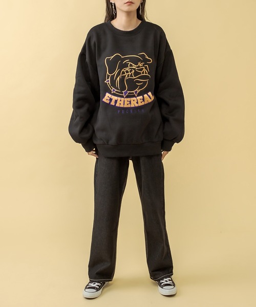 RASVOA（ラスボア）の「ブルドッグスウェット（スウェット・レディース・オフホワイト/グレー/ブラック・FREE）」の6枚目の写真