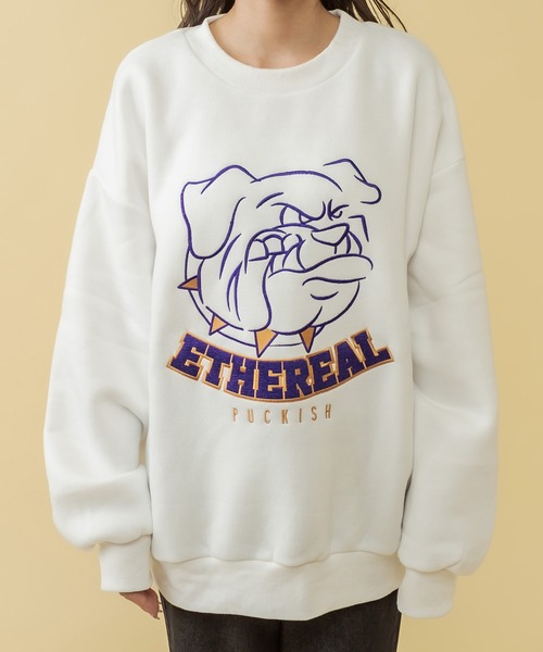 RASVOA（ラスボア）の「ブルドッグスウェット（スウェット・レディース・オフホワイト/グレー/ブラック・FREE）」の15枚目の写真