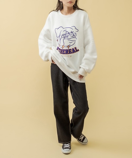RASVOA（ラスボア）の「ブルドッグスウェット（スウェット・レディース・オフホワイト/グレー/ブラック・FREE）」の13枚目の写真