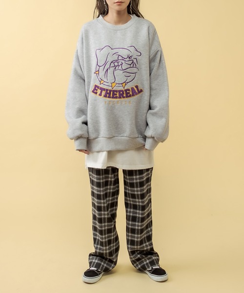 RASVOA（ラスボア）の「ブルドッグスウェット（スウェット・レディース・オフホワイト/グレー/ブラック・FREE）」の9枚目の写真