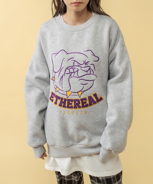 RASVOA（ラスボア）の「ブルドッグスウェット（スウェット・レディース・オフホワイト/グレー/ブラック・FREE）」の8枚目の写真