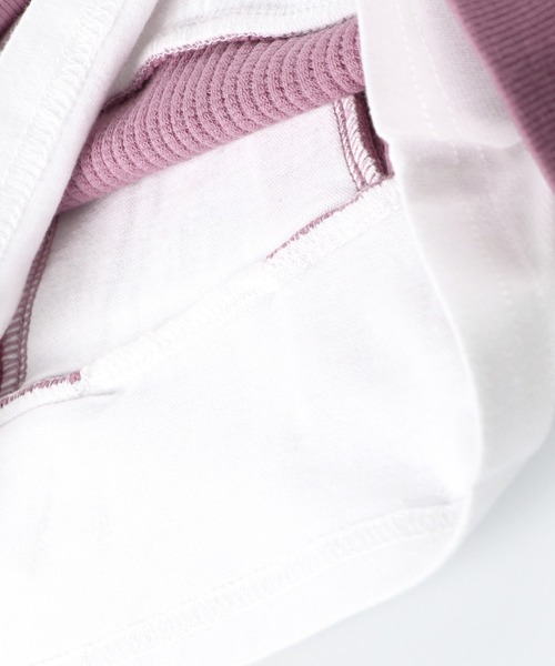 BRANSHES(ブランシェス)の「ベスト重ね着風デザイン長袖Tシャツ(Tシャツ/カットソー・キッズ・ベージュ/ラベンダー・90cm/110cm/100cm/120cm/130cm/140cm/150cm)」の22枚目の写真