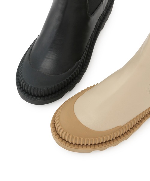 ADAM ET ROPE'（アダムエロペ）の「〈追加〉【晴雨兼用】チェルシーブーツ（ブーツ・レディース・ブラック/ベージュ・38/39/36/37）」の15枚目の写真