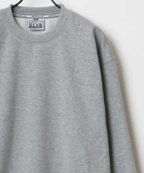 PRO CLUB （プロクラブ）の「PRO CLUB/プロクラブ ビッグシルエット ヘビーウェイト 無地 クルーネック スウェット トレーナー/レディース メンズ（スウェット・メンズ・ホワイト/ブラック/ネイビー/グレー/カーキ/チャコール・XL/XXL/L/M）」の4枚目の写真