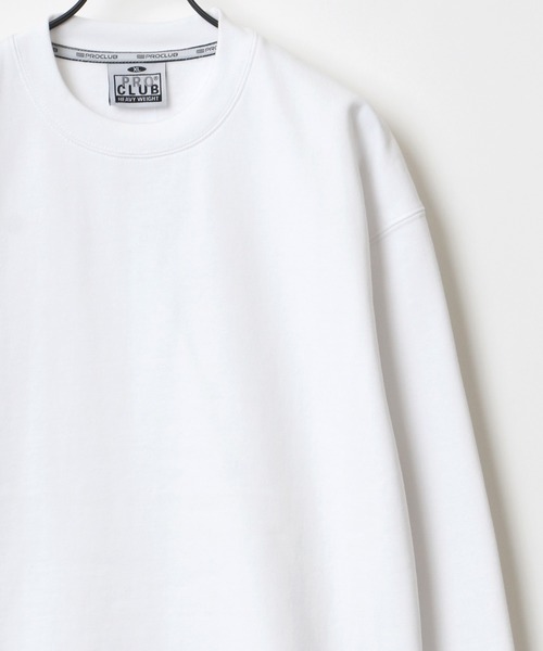 PRO CLUB （プロクラブ）の「PRO CLUB/プロクラブ ビッグシルエット ヘビーウェイト 無地 クルーネック スウェット トレーナー/レディース メンズ（スウェット・メンズ・ホワイト/ブラック/ネイビー/グレー/カーキ/チャコール・XL/XXL/L/M）」の2枚目の写真