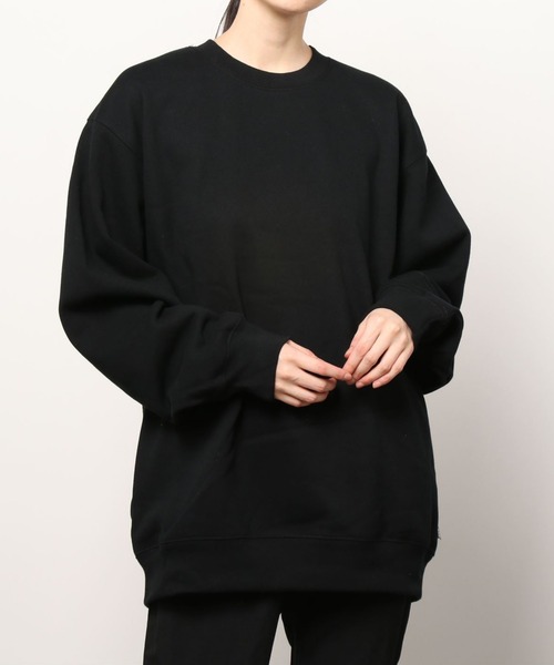 PRO CLUB （プロクラブ）の「PRO CLUB/プロクラブ ビッグシルエット ヘビーウェイト 無地 クルーネック スウェット トレーナー/レディース メンズ（スウェット・メンズ・ホワイト/ブラック/ネイビー/グレー/カーキ/チャコール・XL/XXL/L/M）」の8枚目の写真
