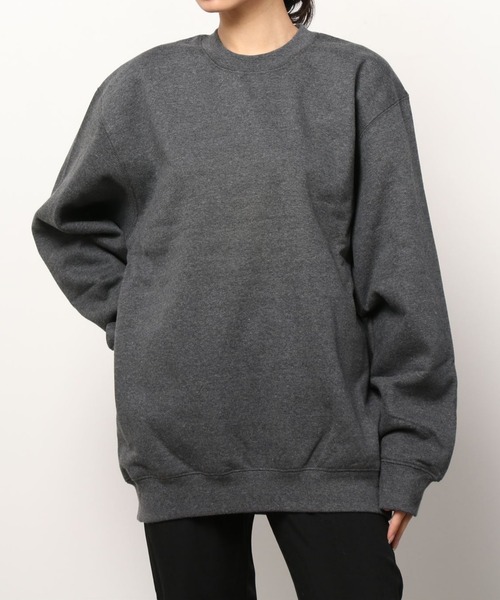 PRO CLUB （プロクラブ）の「PRO CLUB/プロクラブ ビッグシルエット ヘビーウェイト 無地 クルーネック スウェット トレーナー/レディース メンズ（スウェット・メンズ・ホワイト/ブラック/ネイビー/グレー/カーキ/チャコール・XL/XXL/L/M）」の10枚目の写真