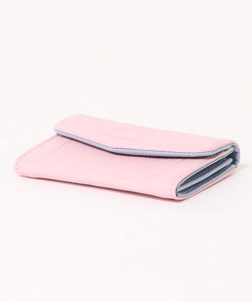 Samantha Thavasa Petit Choice（サマンサタバサ　プチチョイス）の「ソフトレザーバイカラーマルチカードケース（名刺入れ・レディース・ピンク/ベージュ/ライトグレー/ネイビー・FREE）」の6枚目の写真