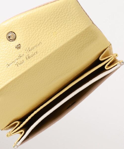 Samantha Thavasa Petit Choice（サマンサタバサ　プチチョイス）の「ソフトレザーバイカラーマルチカードケース（名刺入れ・レディース・ピンク/ベージュ/ライトグレー/ネイビー・FREE）」の9枚目の写真