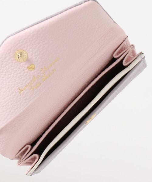 Samantha Thavasa Petit Choice（サマンサタバサ　プチチョイス）の「ソフトレザーバイカラーマルチカードケース（名刺入れ・レディース・ピンク/ベージュ/ライトグレー/ネイビー・FREE）」の10枚目の写真