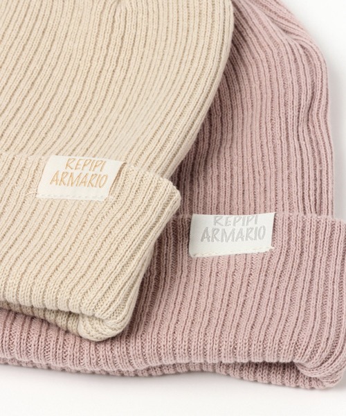 repipi armario（レピピ アルマリオ）の「2WAYニットワッチ（ニットキャップ/ビーニー・キッズ・ブラック/ライトピンク/アイボリー/ミント/ダークブラウン・FREE）」の22枚目の写真