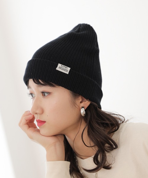repipi armario（レピピ アルマリオ）の「2WAYニットワッチ（ニットキャップ/ビーニー・キッズ・ブラック/ライトピンク/アイボリー/ミント/ダークブラウン・FREE）」の9枚目の写真