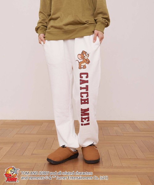 Tom&Jerry(トムアンドジェリー)の「【TOM AND JERRY/トムとジェリー】裏毛スウェットパンツ スウェパン(スウェットパンツ・メンズ・オフホワイト/ブラック・MEDIUM/SMALL/LARGE/X-LARGE)」の11枚目の写真
