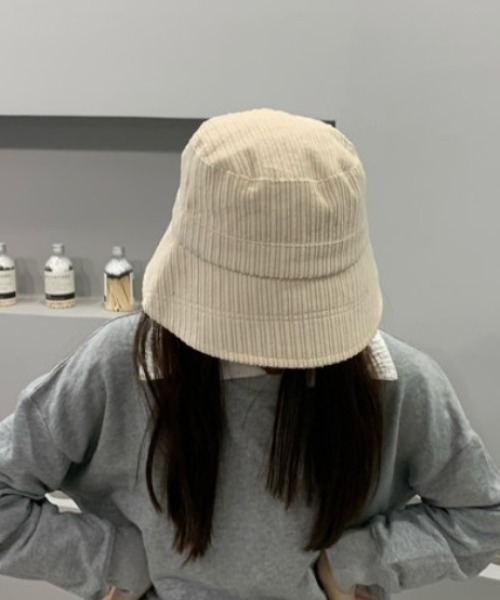MANGROVE（マングローブ）の「コーデュロイバケットハット（キャップ・レディース・ブラウン/アイボリー/ブラック・FREE）」の2枚目の写真